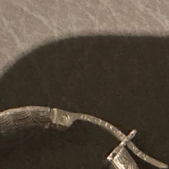 Unique Sterling Silver Hoops - Picture 3 of 4